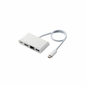 【新品】エレコム Type-Cドッキングステーション PD対応 充電用Type-C1ポート USB（3.1）1ポート HDMI1ポート LANポート