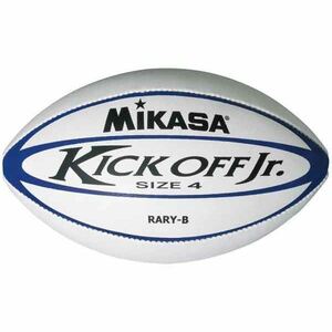 【新品】MIKASA（ミカサ）ラグビー ユースラグビーボール4号 ホワイト×ブルー 【RARYB】