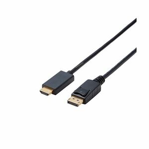 【新品】エレコム 変換ケーブル DisplayPort-HDMI 1.0m ブラック CAC-DPHDMI10BK