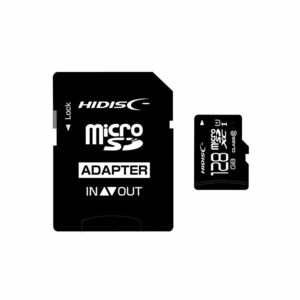 【新品】HIDISC microSDHCカード 128GB CLASS10 UHS-1対応 SD変換アダプタ付き HDMCSDX128GCL10UIJ