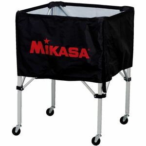 【新品】MIKASA（ミカサ）器具 ボールカゴ 箱型・中（フレーム・幕体・キャリーケース3点セット） ブラック 【BCSPS】