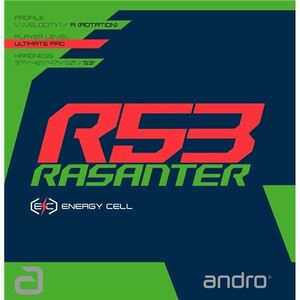 【新品】andro（アンドロ） テンションラバー RASANTER R53 ラザンター アール53赤ULTRA