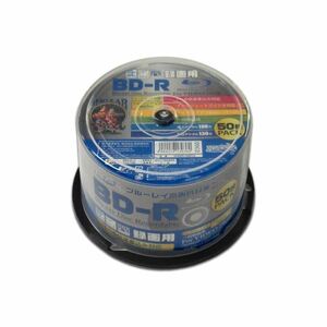 【新品】（まとめ）HIDISC BD-R 1回録画 6倍速 25GB 50枚 スピンドルケース 【×6個セット】 HDBDR130RP50X6