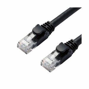 【新品】5個セット エレコム LANケーブル/CAT6A/スタンダード/1m/ブラック LD-GPA/BK1X5