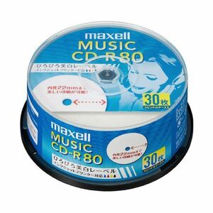 【新品】（まとめ）マクセル株式会社 音楽用CD-R 80分 30枚 CDRA80WP.30SP（×5セット）