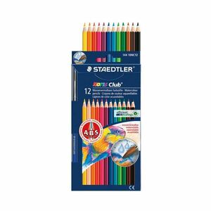 【新品】（まとめ） ステッドラー ノリスクラブ水彩色鉛筆12色 144 10NC12P【×10セット】