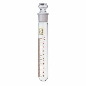 【新品】【柴田科学】共通摺合共栓遠心沈殿管 丸底形 平栓付 目盛付 10mL【10個】 010280-15107A