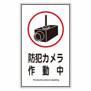 [ new goods ] sticker sign security camera operation middle .123 [10 sheets 1 collection ]