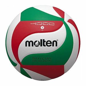 【新品】【モルテン Molten】 バレーボール 【5号球】 人工皮革 吸汗性 V5M4000 〔運動 スポーツ用品〕