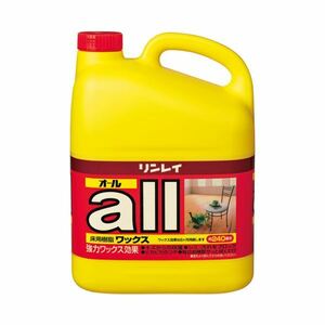 【新品】（まとめ） リンレイ 床用樹脂ワックス オール 4L【×3セット】