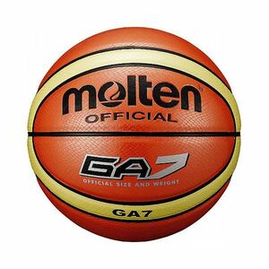 【新品】【モルテン Molten】 バスケットボール 【7号球】 オレンジ 人工皮革 BGA7 〔運動 スポーツ用品〕