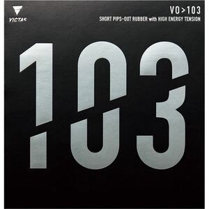 【新品】VICTAS（ヴィクタス） 卓球ラケット VICTAS VO 103 表ソフトラバー 20242 ブラック MAX