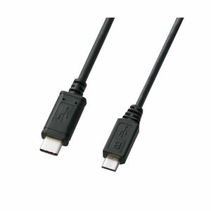 【新品】（まとめ） サンワサプライ USB2.0TypeC-microBケーブル KU-CMCBP310 【×3セット】