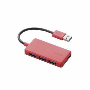 【新品】（まとめ） エレコム 4ポートUSB3.0ハブ（コンパクトタイプ） U3H-A416BRD 【×2セット】