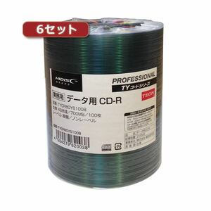 【新品】6セットHI DISC CD-R（データ用）高品質 100枚入 TYCR80YS100BX6
