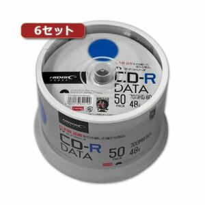 【新品】6セットHI DISC CD-R（データ用）高品質 50枚入 TYCR80YP50SPMGX6