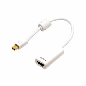 【新品】（まとめ） ミヨシ FullHD対応 miniDisplayPort-HDMIアダプタ ホワイト DPA-2KHD／WH 【×3セット】