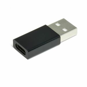 【新品】（まとめ）TypeC→USB2.0（A）変換コネクター （ブラック） TCU20A-BK【×5セット】