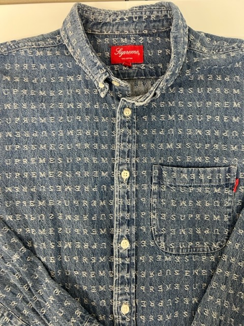 Yahoo!オークション -「supreme jacquard denim shirt」の落札相場