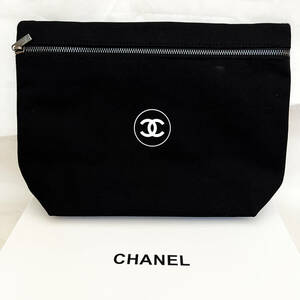 新品未使用 シャネル CHANEL ポーチ クラッチ 非売品 セカンドバッグ メンズ ブラック ロゴ ノベルティ 箱付き レディース ブランド