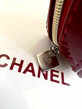 新品 未使用 シャネル CHANEL 小物入れ ロゴ クリスマス限定 ポーチ コスメ ノベルティ ブランド レッド 化粧ポーチ_画像7