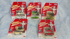 JOHNNY LIGHTNING ジョニー ライトニング ミニカー　MUSTANG SHELBY GT / FORD MACH1 / BOSS / CONVERTIBLE マスタング　激レアセット