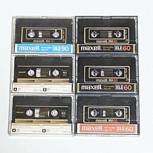 maxell　マクセル　XLⅡ XL2　60/90　ハイポジ　カセットテープ　6本セット