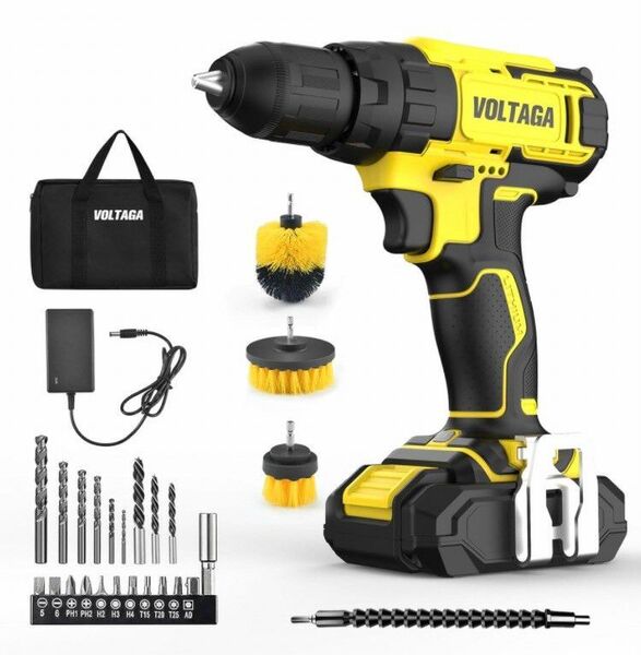電動ドライバー ドリル ドライバー ブラシ ビット 20点 20V 電池 充電式