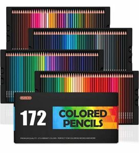 色鉛筆 172色 油性色 鉛筆 カラー ペン セット 塗り絵 メタリック色