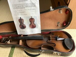 フランス製 古いバイオリン フルサイズ 4/4 虎杢 ヴァイオリン 1889年