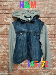 H&M Denim & sweat combination jacket 145/72 man 