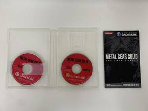 ニンテンドー ゲームキューブ メタルギアソリッド　ザツインスネークス　ケース・説明書付き METAL GEAR SOLID