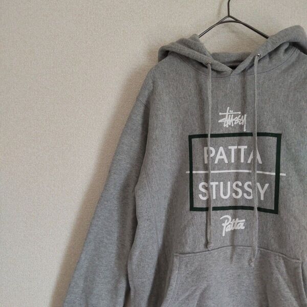 Stussy Patta プルオーバーパーカー パタ ダブルネーム フーディー