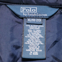 yi77-Ralph Lauren ラルフローレン キルティングジャケット KIDS XL(18/20) ネイビー 中綿_画像10