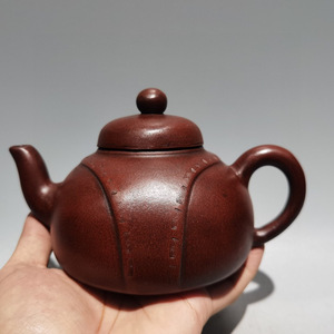 【蔵友館蔵品・紫砂壺・龍帶壺・顧景舟款・底槽清】・茶道品・希少珍品・賞物・中国古美術