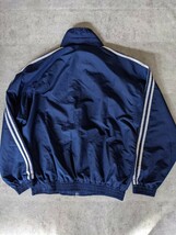 美品 90s adidas ファイアーバード ジャケット ジャージ M L ネイビー 紺 ヴィンテージ ATP アーカイブ 80s 青ナイロン トラックジャケット_画像6