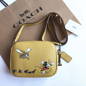 ☆新品☆コーチ/COACH バッグ CG969 DISNEY X COACH コラボ 19・リジェネラティブ レザー ショルダーバッグ クロスボディーアウトレット品