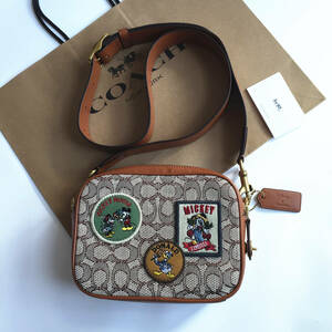 ☆新品☆コーチ/COACH バッグ CG968 DISNEY X COACH コラボ フライトバッグ 19・シグネチャーパッチ ショルダーバッグ アウトレット品 