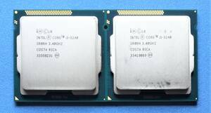 INTEL CPU 　2個まとめて　Core i3-3240 　3.40GHz 　SR0RH 　FCLGA1155 　中古動作確認済み　