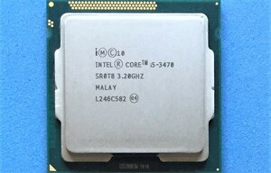 INTEL CPU 　Corei5-3470 　3.20GHz～3.60GHz 　4C/4T　　SR0T8 　FCLGA1155 　中古動作確認済み