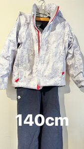 スキーウェア 上下セット 140 デサント DESCENTE ジュニア キッズ スキー 服 防水 透湿 サイズ調整 ジャケット