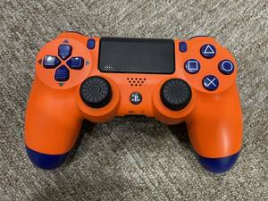 送料無料　動作確認済 PS4 SONY純正品 デュアルショック4 コントローラー サンセットオレンジ