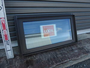 在庫品 アルミサッシ LowE 型 ペアガラス LIXIL サーモスL FIX窓 06603 (06903) オータムブラウン