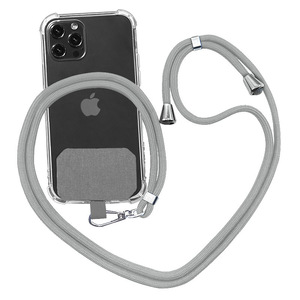  smartphone shoulder smartphone shoulder .. strap neck .. holder diagonal ..iPhone all model shoulder .. neck strap light gray 737