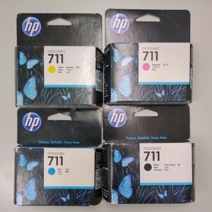 【推奨使用期間切れ訳あり出品】 HP 711 インク CZ130A シアン CZ131A マゼンタ CZ132A イエロー CZ133A ブラック