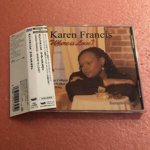 CD 国内盤 帯付 カレン フランシス ウェア イズ ラヴ ? Karen Francis Where Is Love ? James King Aaron Walker George Colligan