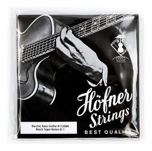 ★Hofner H1133BN ×1 [55-110] ヘフナー バイオリンベース用 ブラックナイロン フラットワウンド弦 セット★新品送料込/メール便