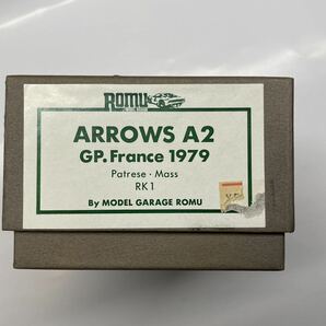 モデルガレージ　ロム　ROMU 1/43 レジンキット　F1 アローズA2 送料無料