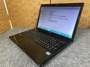 SME99666SGM NEC 15.6型 ノートPC PC-VJ24LFWZ1SZG Core i3-3110M メモリ2GB HDD 320GB 現状品 直接お渡し歓迎