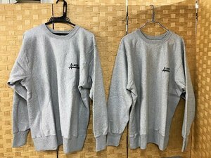 SDE95304SGM EARLY & OFTEN Japan Quality CREW SWEAT アーモンドスウェットトレーナー Lサイズ 2点 直接お渡し歓迎